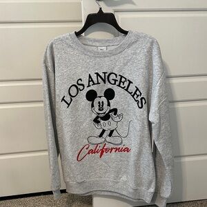 Disney Gray Mickey Mouse California Sweatshirt.